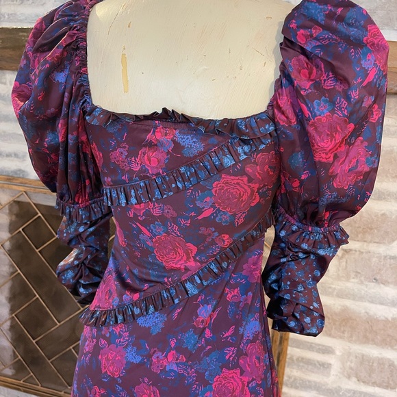 Multi color silky stretch for Love and Lemons dress - Picture 6 of 9